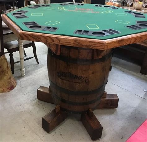 barrel poker table and chairs